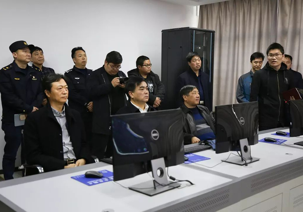 海安市副市长葛志祥带队巡查米兰体育达科承建的海安市智慧停车项目